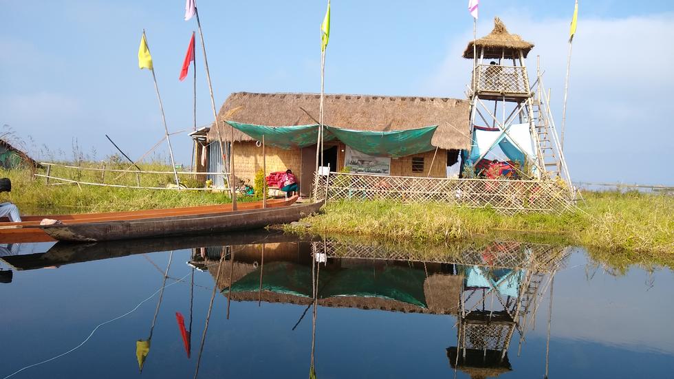 Floating hut - Loktak lake