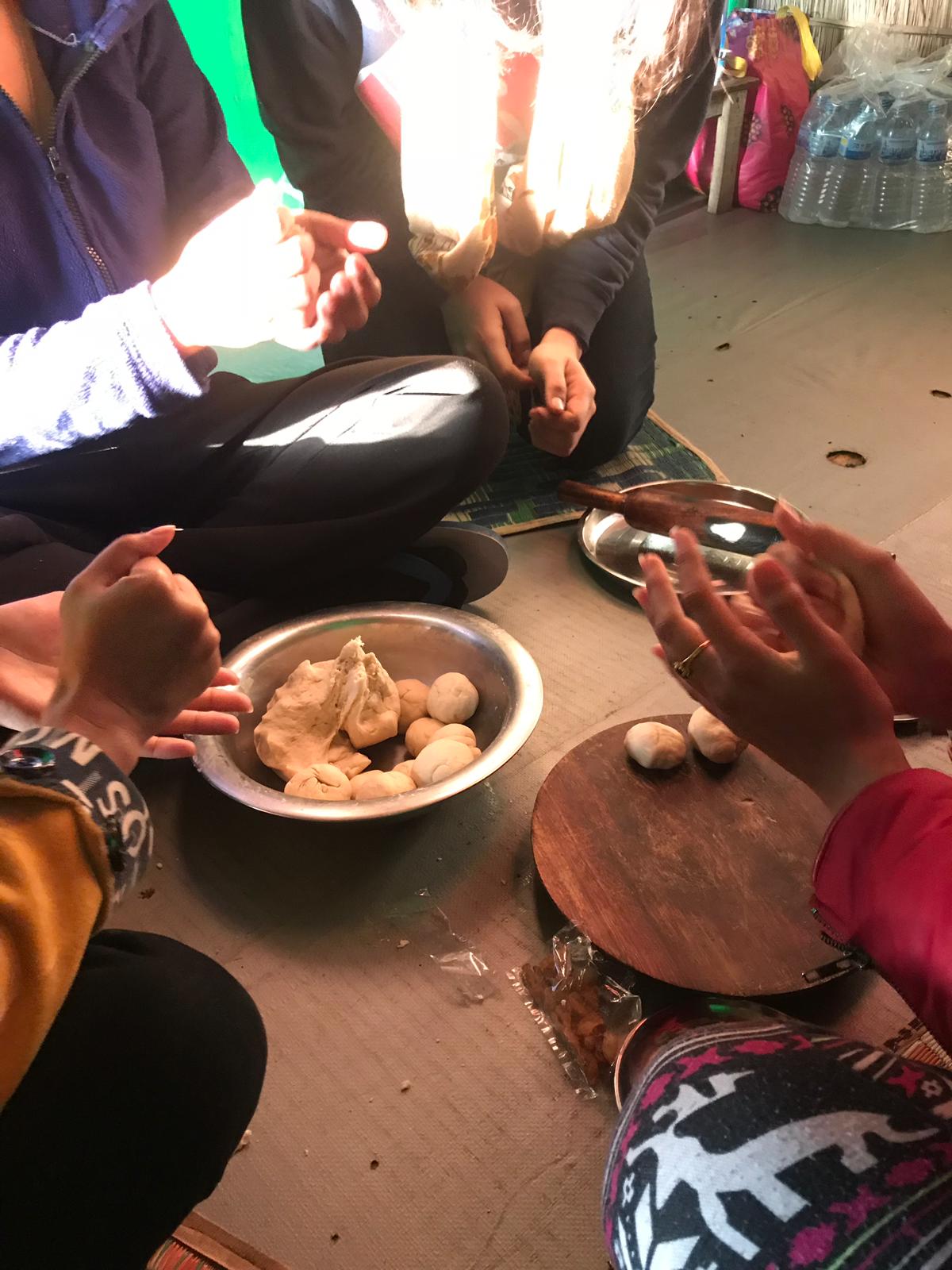 Making puris