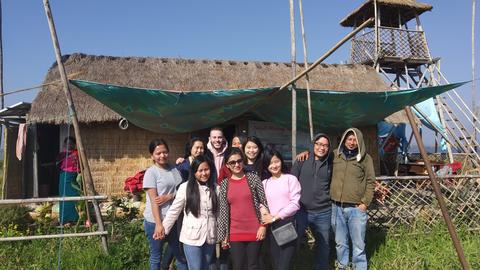 Floating hut Loktak lake