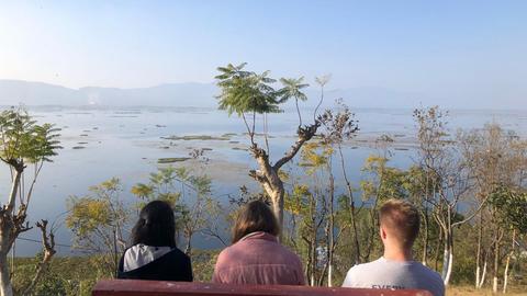 View of Loktak lake from Sendra resort